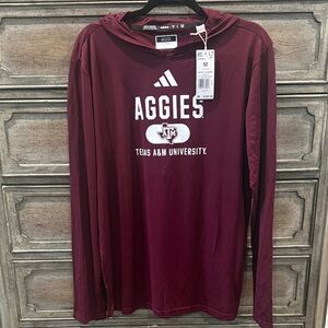 Adidas *NWT Texas A&M Aggies Long Sleeve Shirt/Hoodie